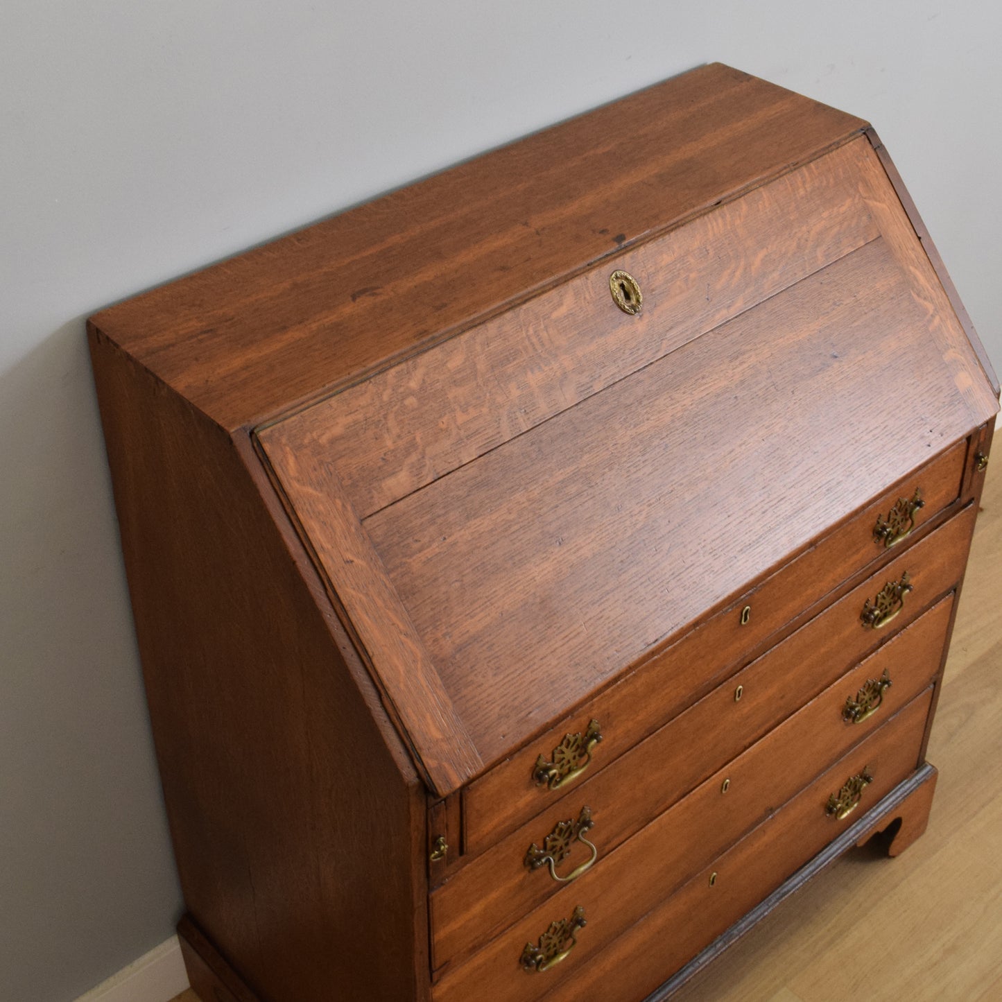 Large Antique Oak Bureau