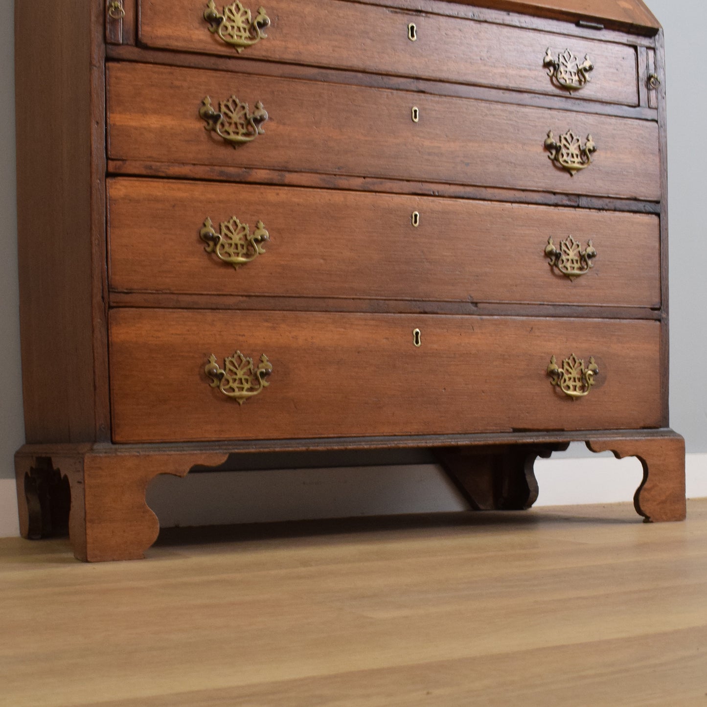 Large Antique Oak Bureau