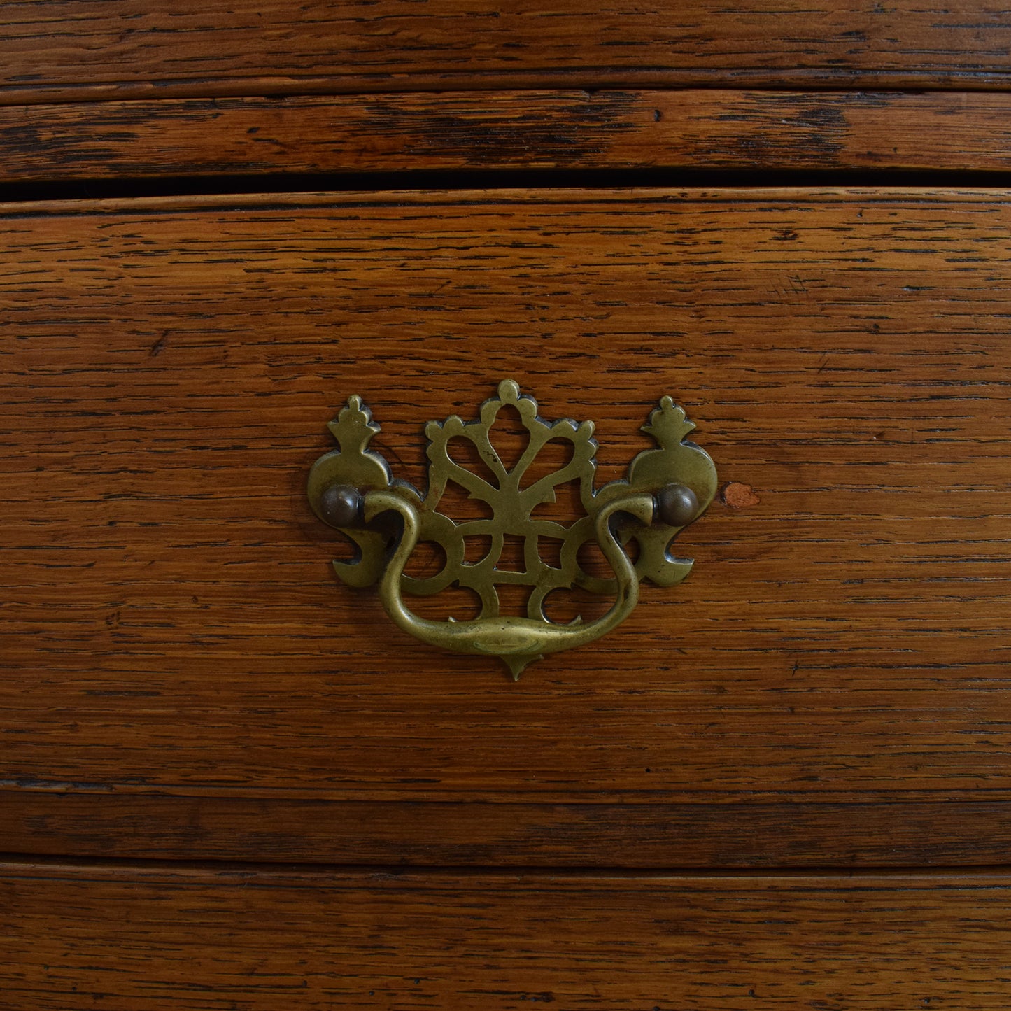 Large Antique Oak Bureau