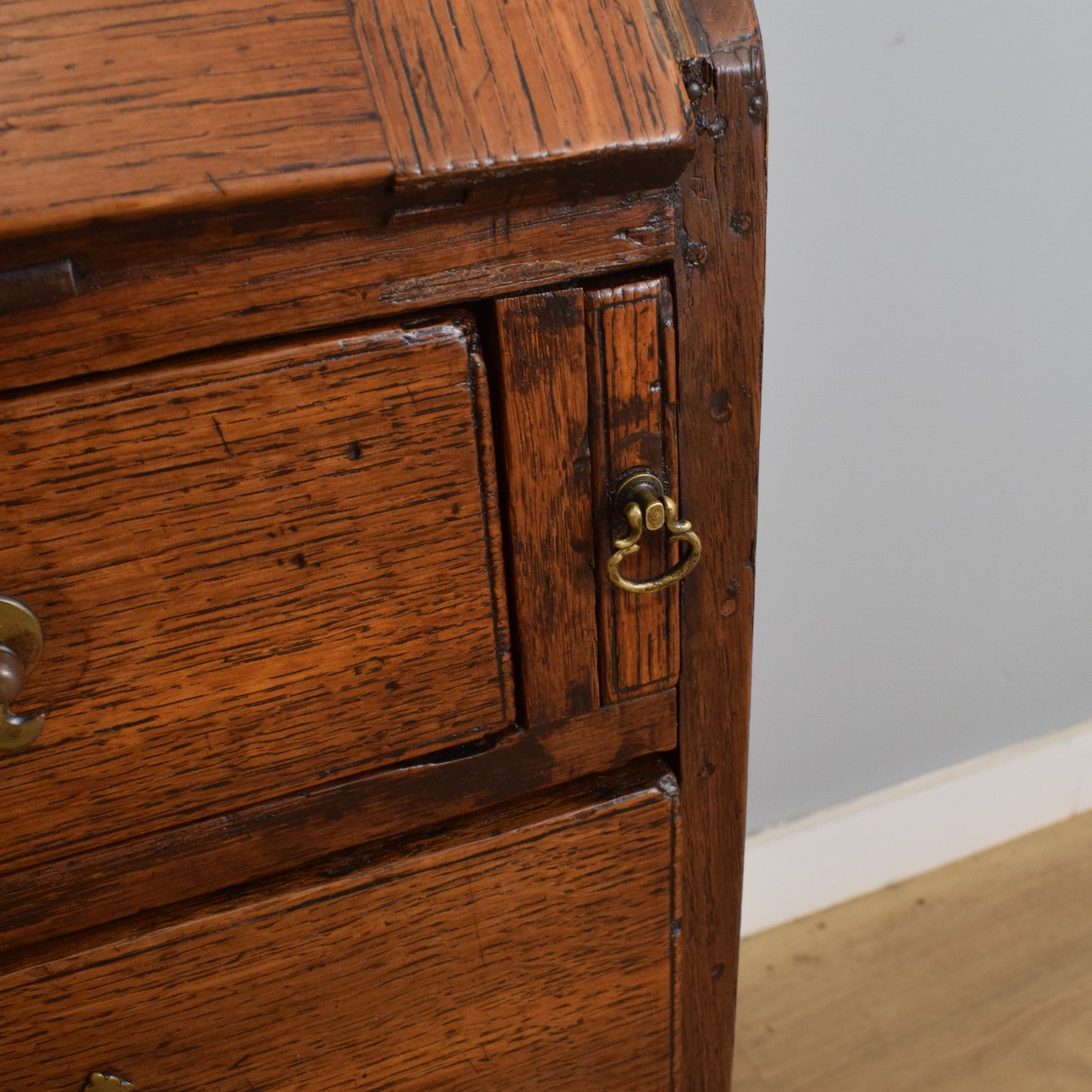 Large Antique Oak Bureau