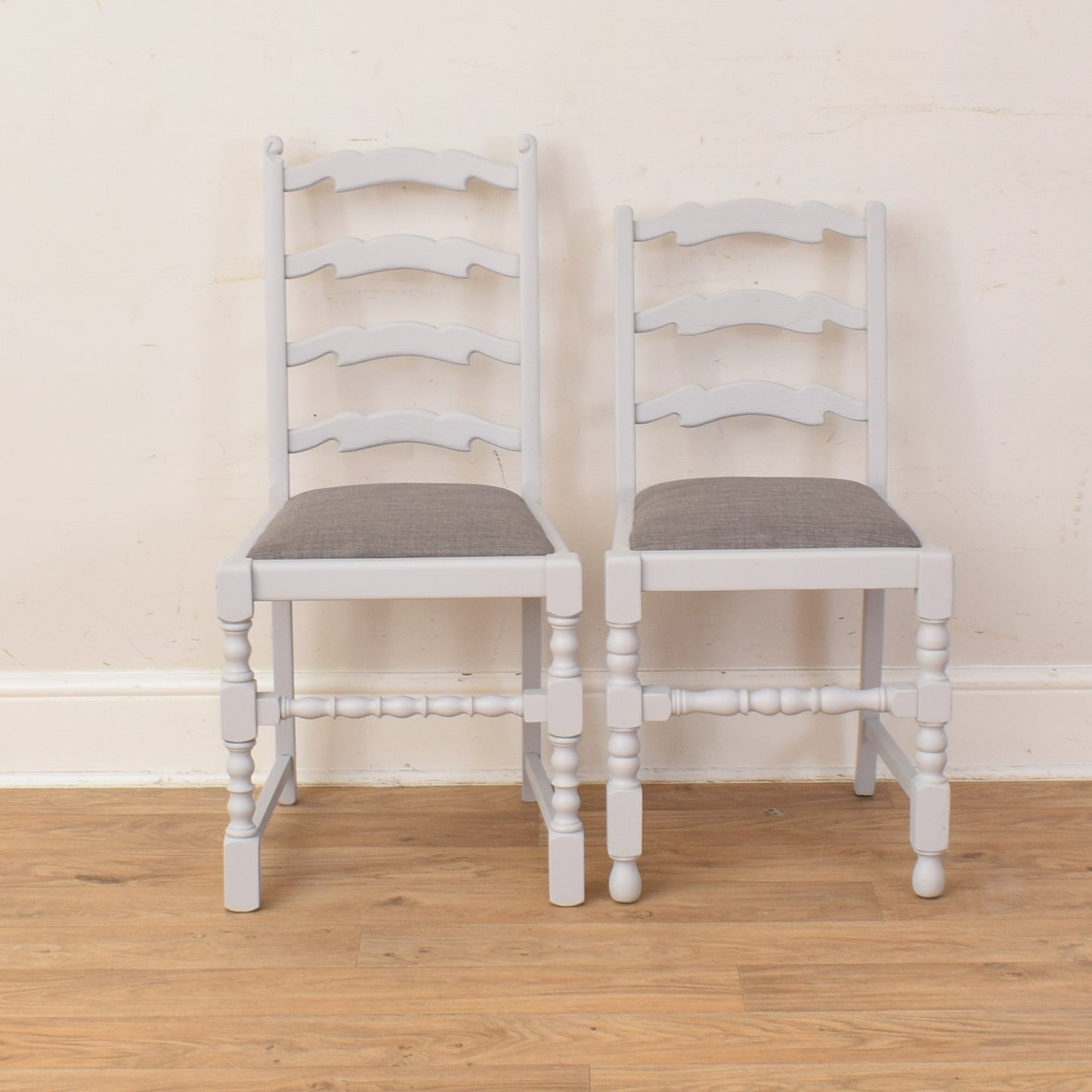 Painted Draw Leaf Table And Four Chairs