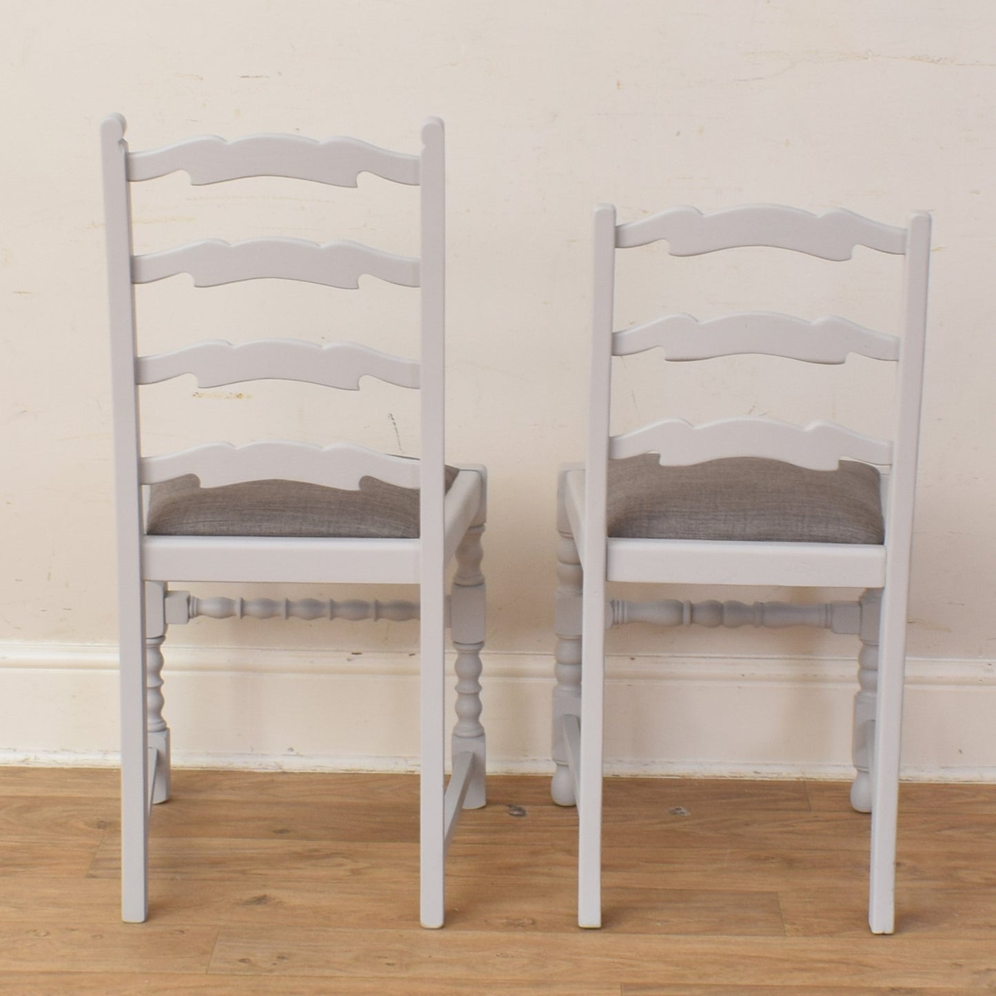 Painted Draw Leaf Table And Four Chairs