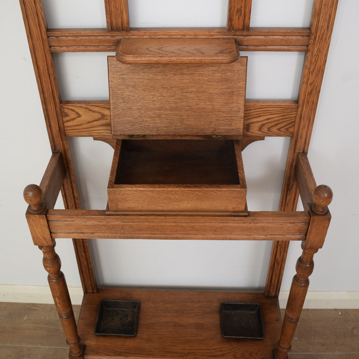Restored Oak Hall Stand