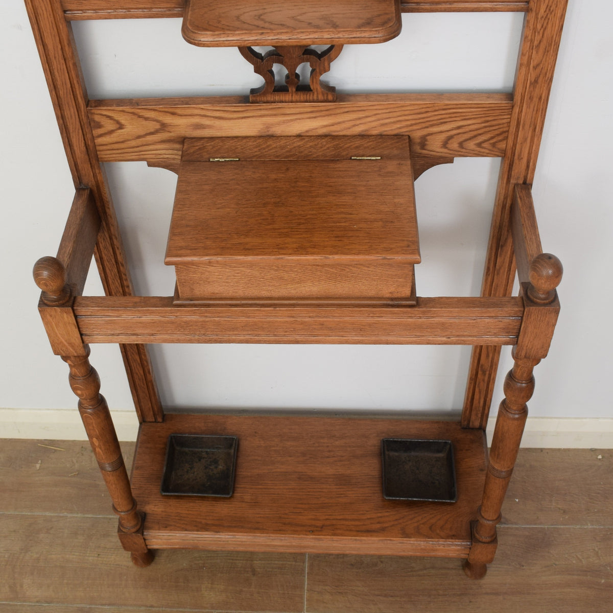 Restored Oak Hall Stand