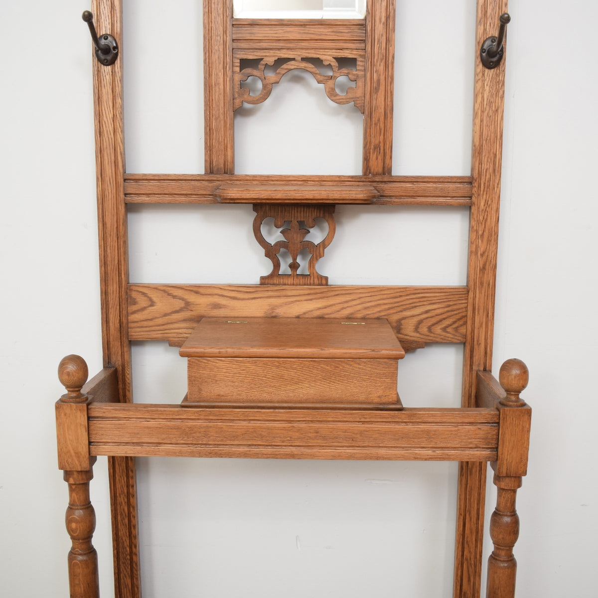 Restored Oak Hall Stand
