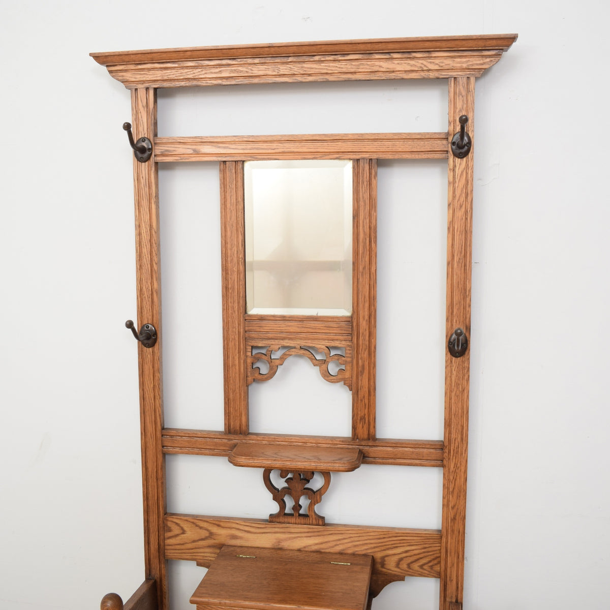Restored Oak Hall Stand