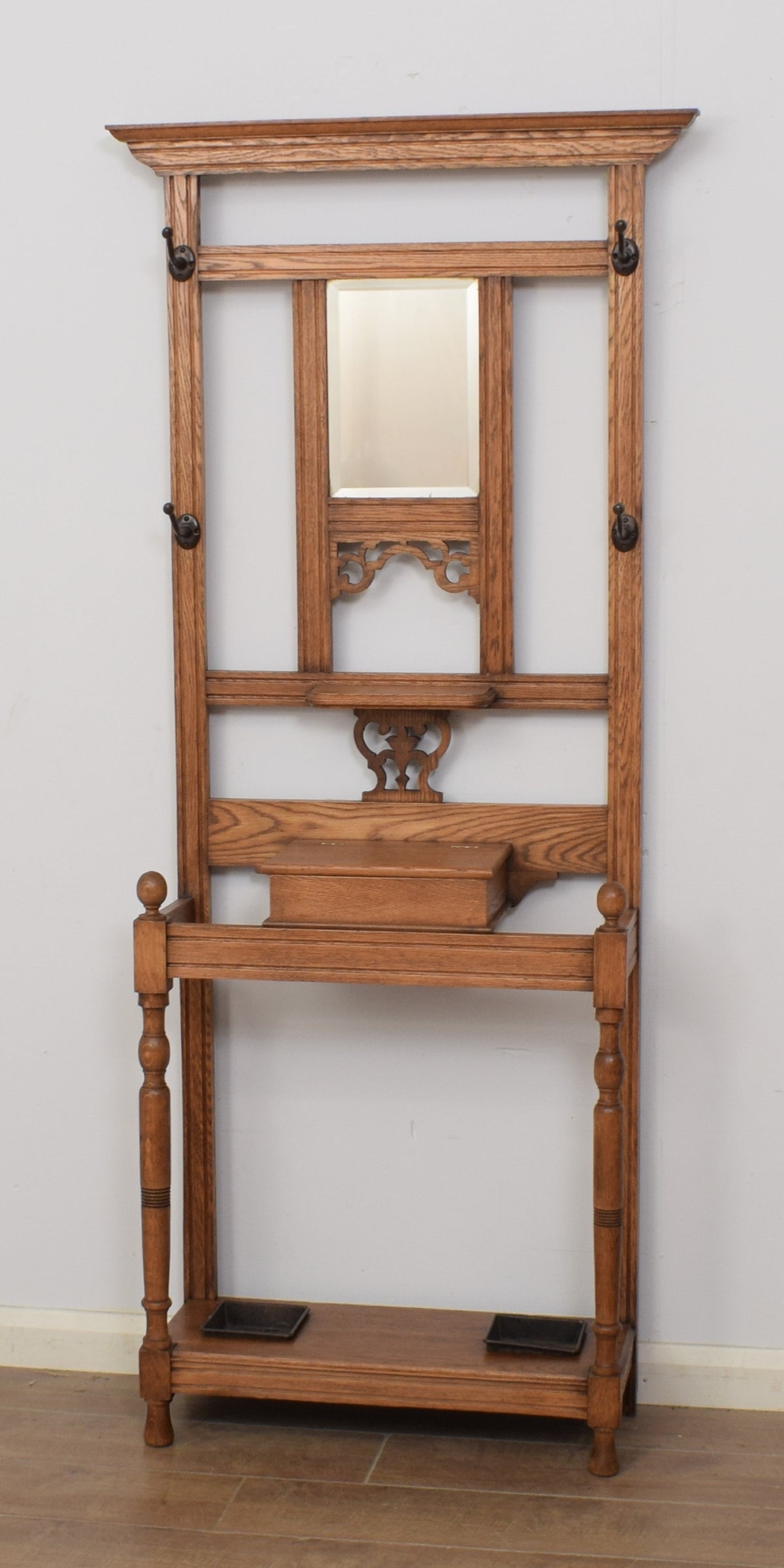 Restored Oak Hall Stand