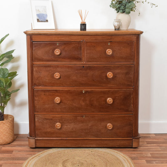 Rustic Mahogany Chest of Drawers