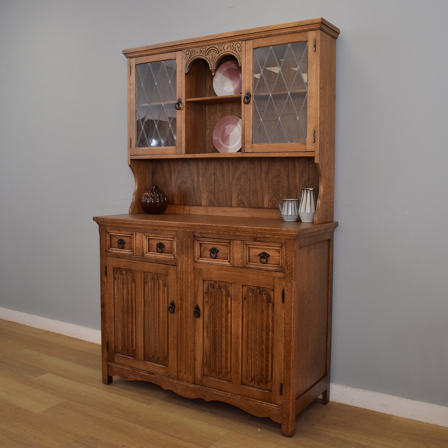 Restored Linenfold Dresser