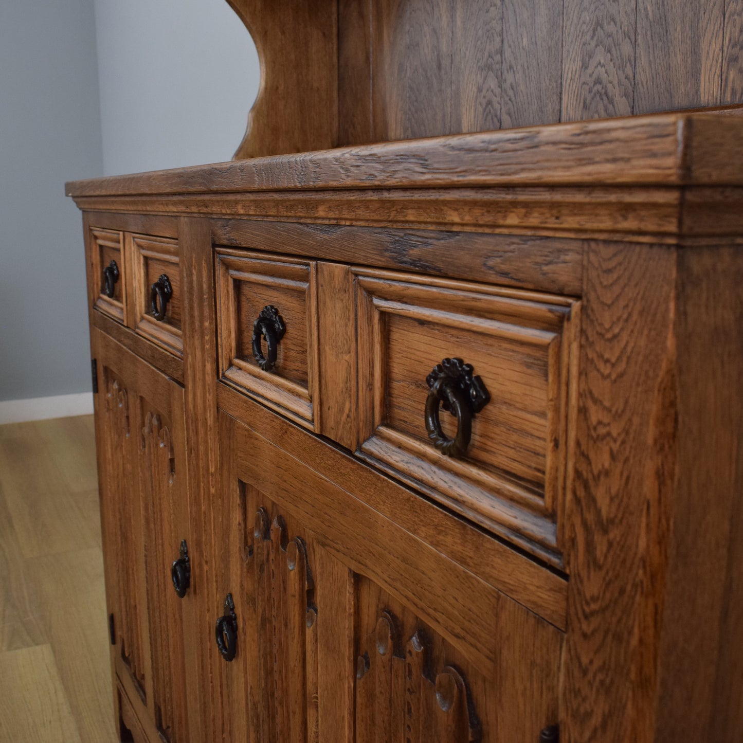 Restored Linenfold Dresser