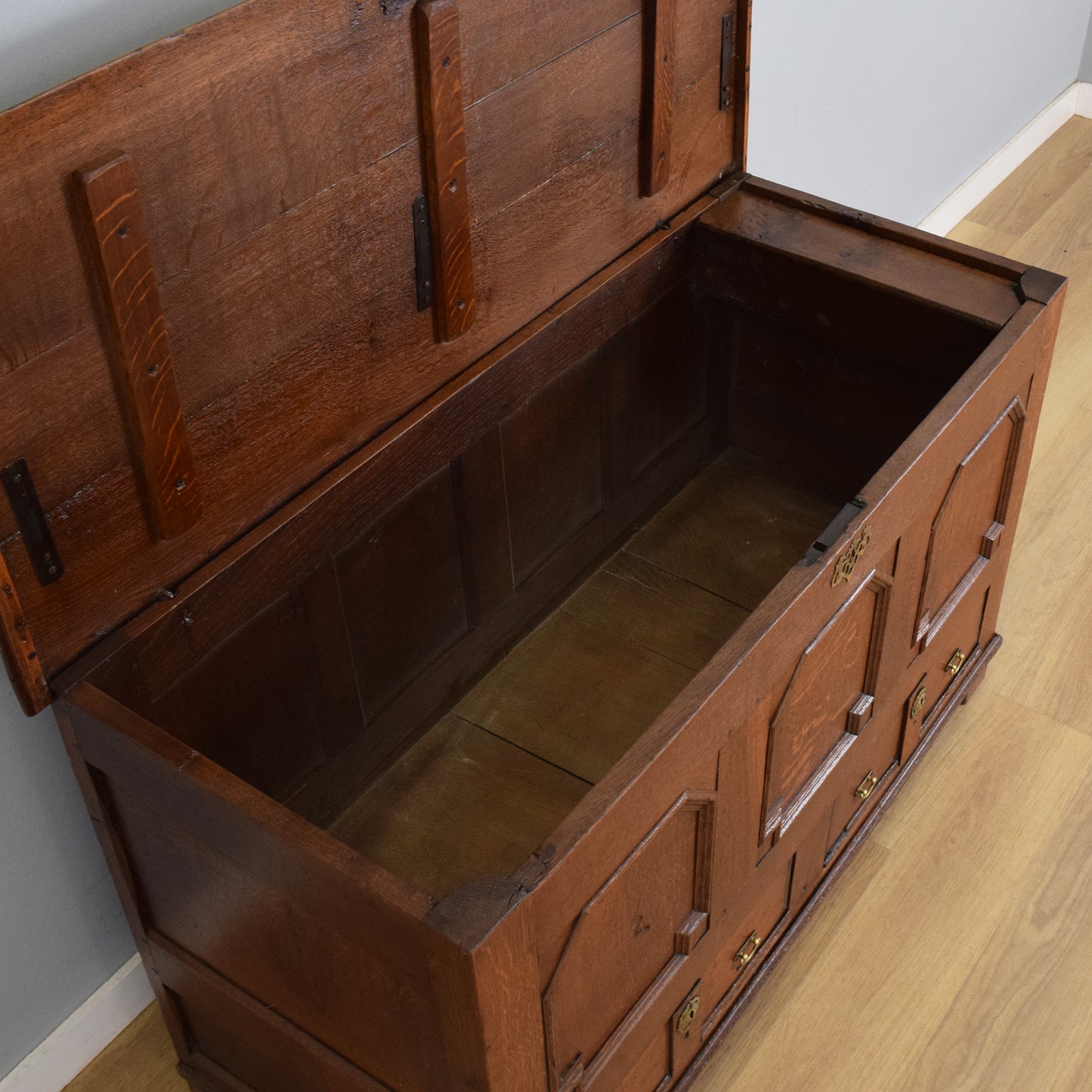 Antique Oak Mule Chest