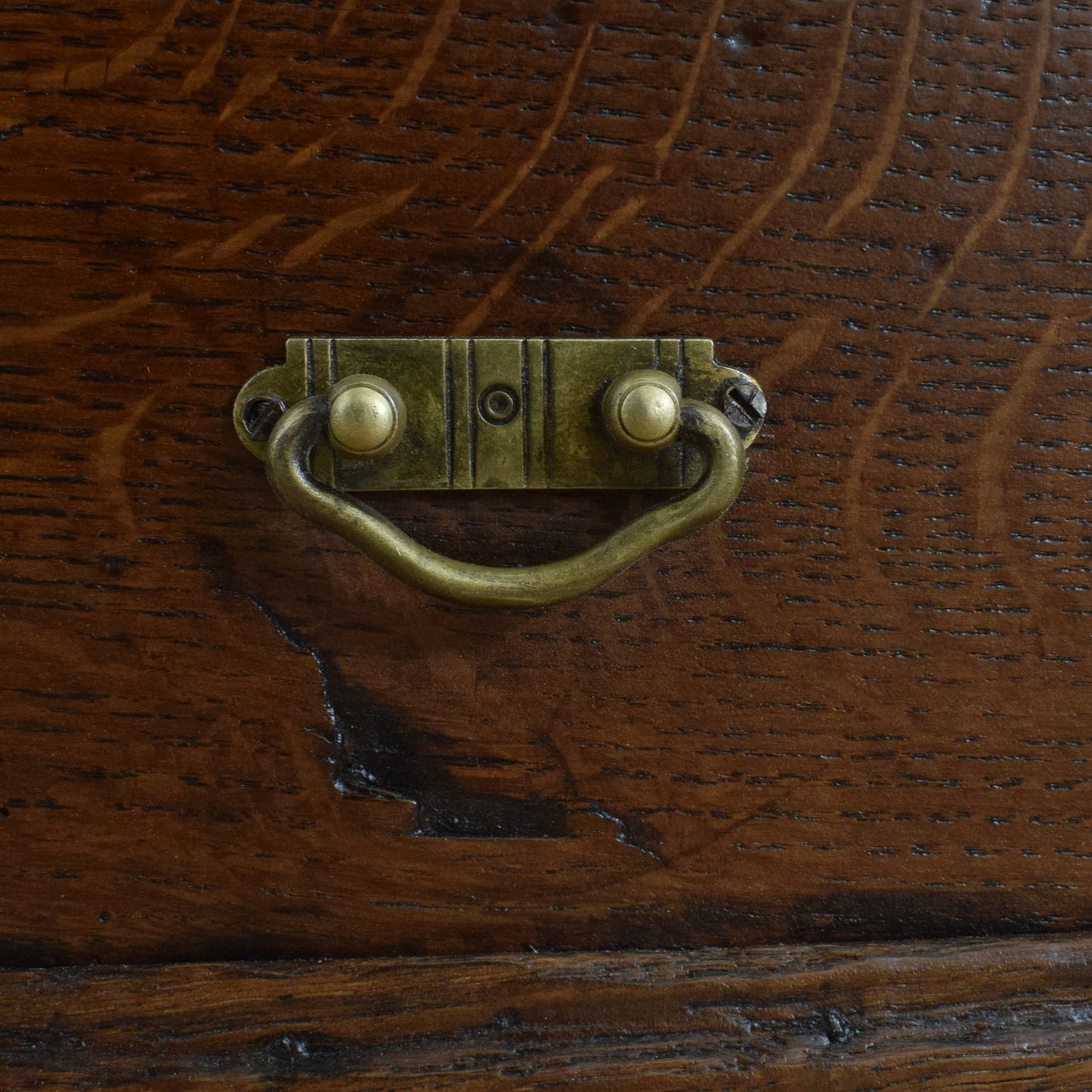 Antique Oak Mule Chest