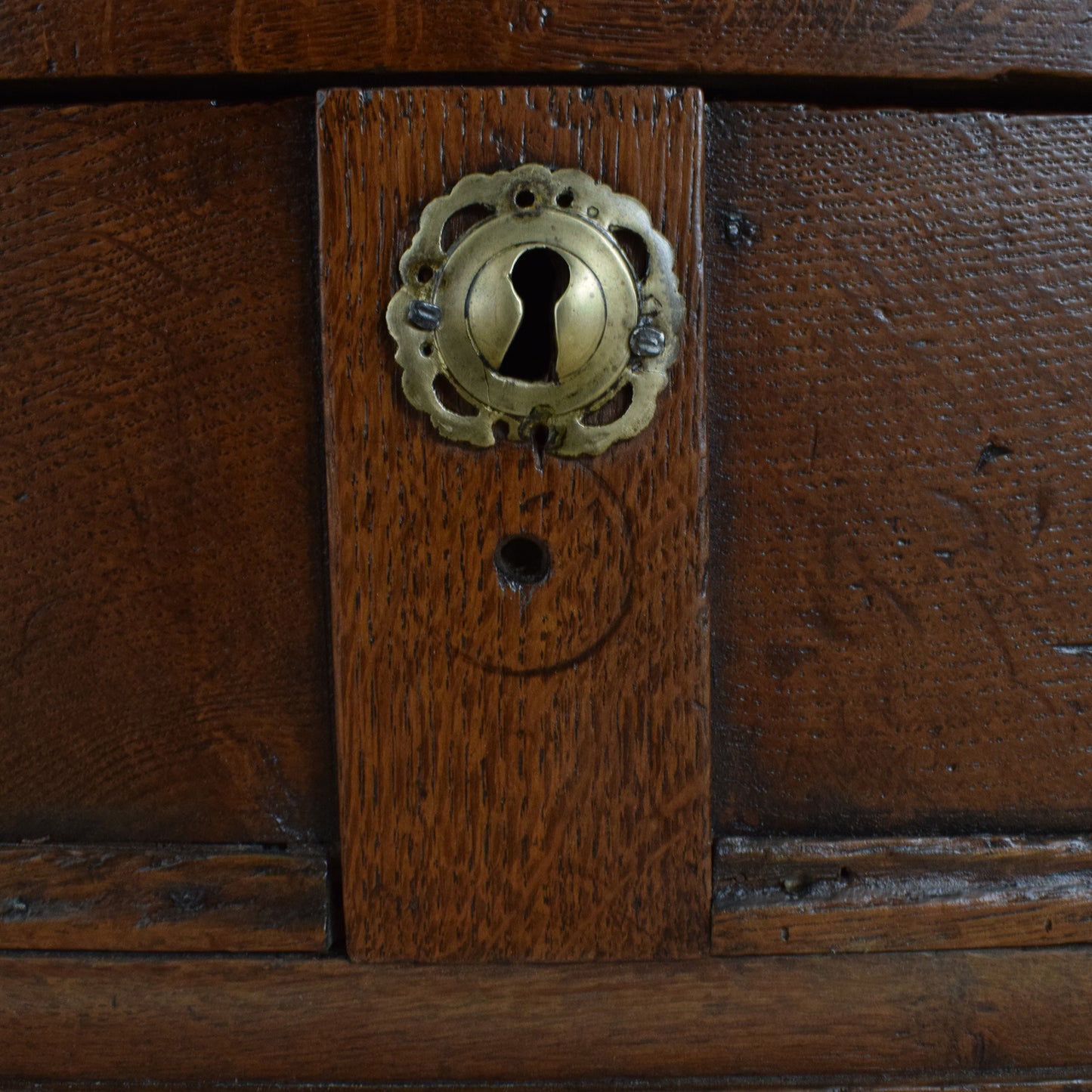 Antique Oak Mule Chest