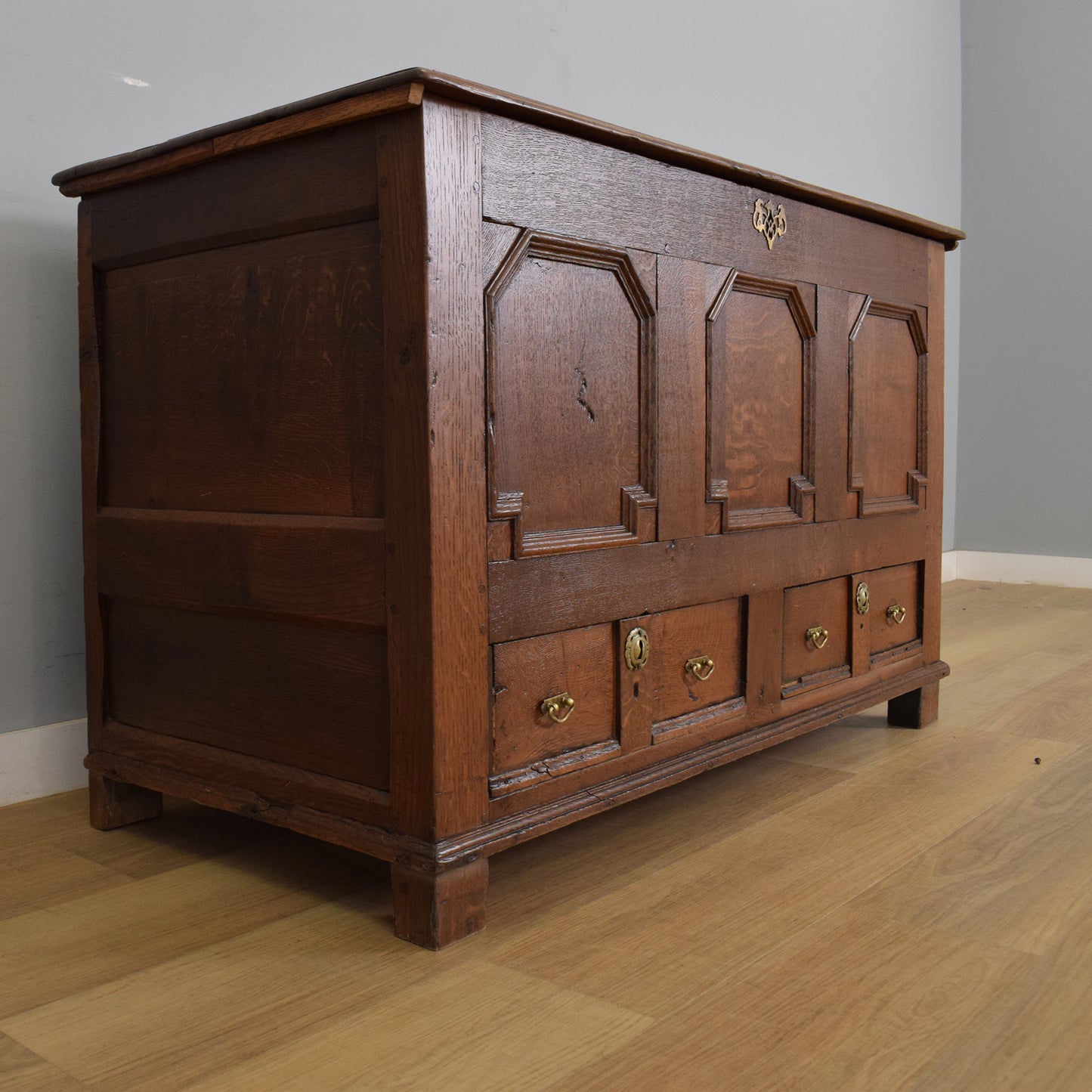 Antique Oak Mule Chest
