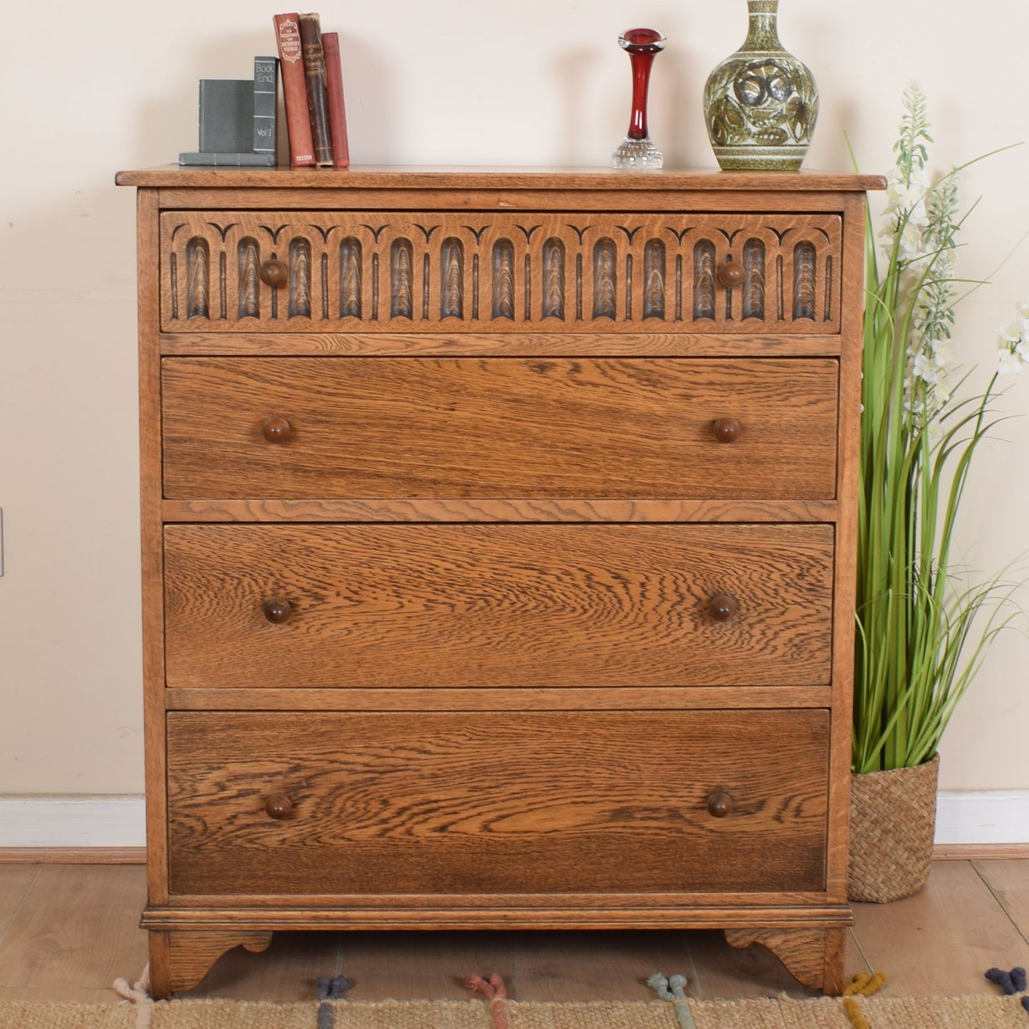 Oak Chest Of Drawers