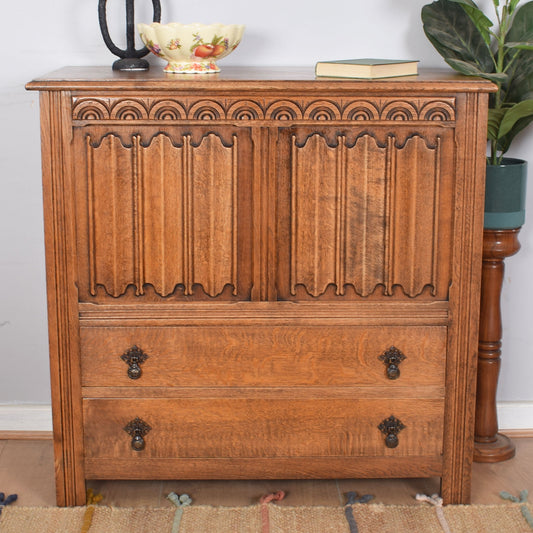 Vintage Oak Mule Chest