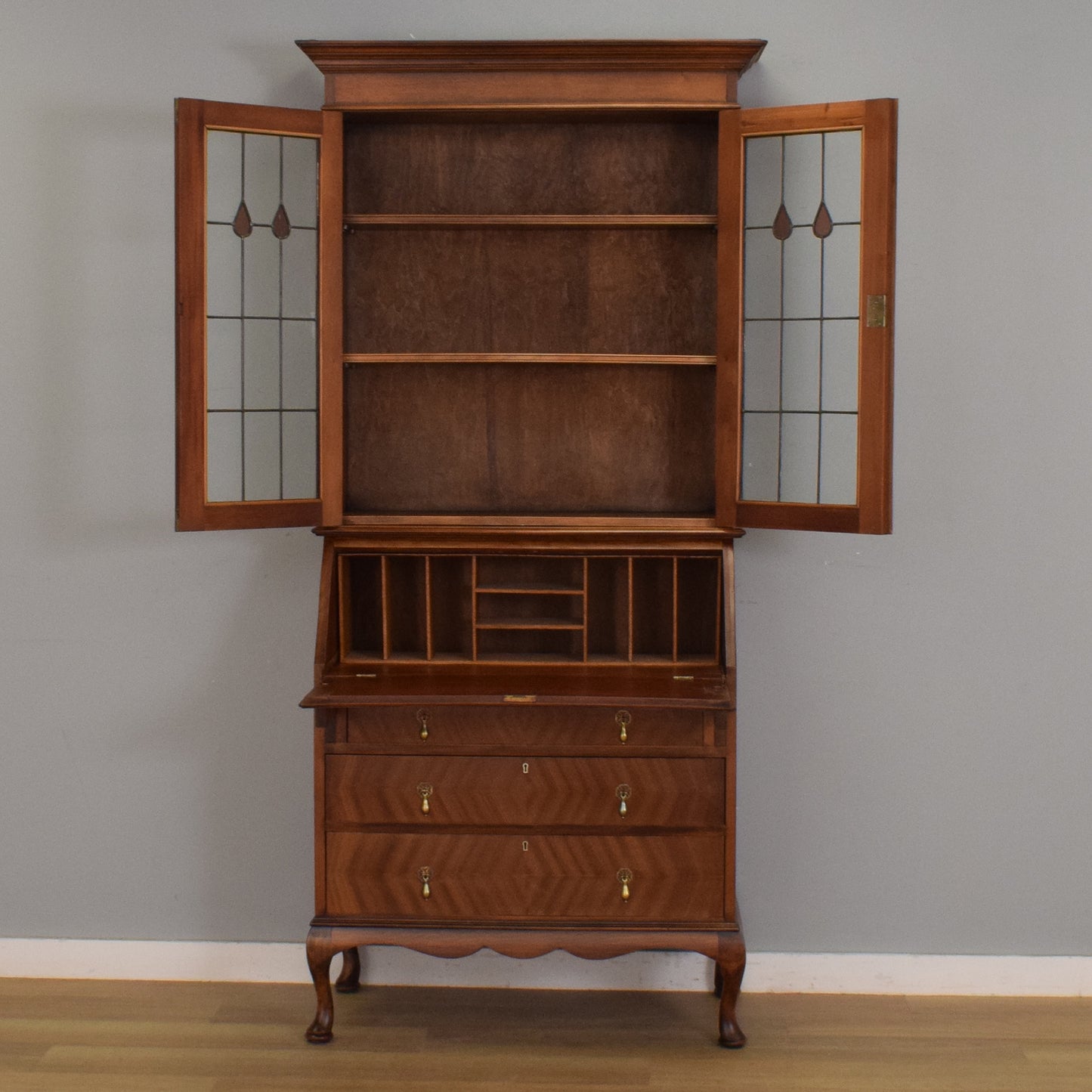 Mahogany Bureau Bookcase