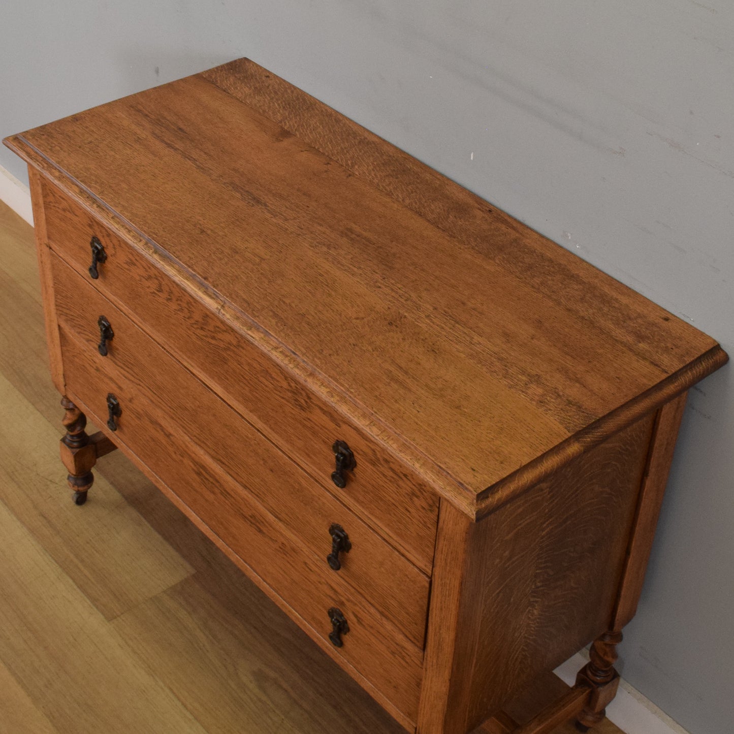 Refinished Oak Chest of Drawers