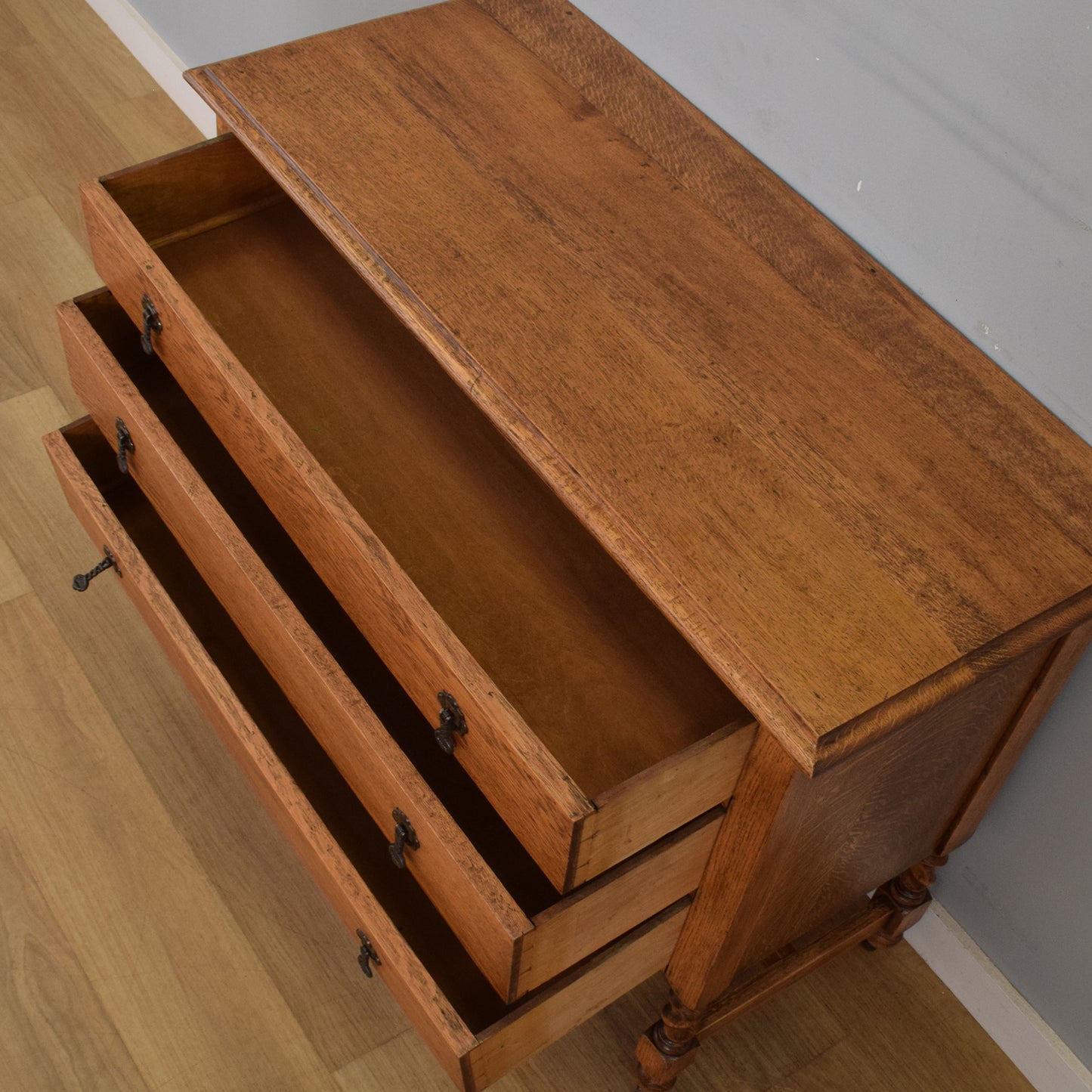 Refinished Oak Chest of Drawers