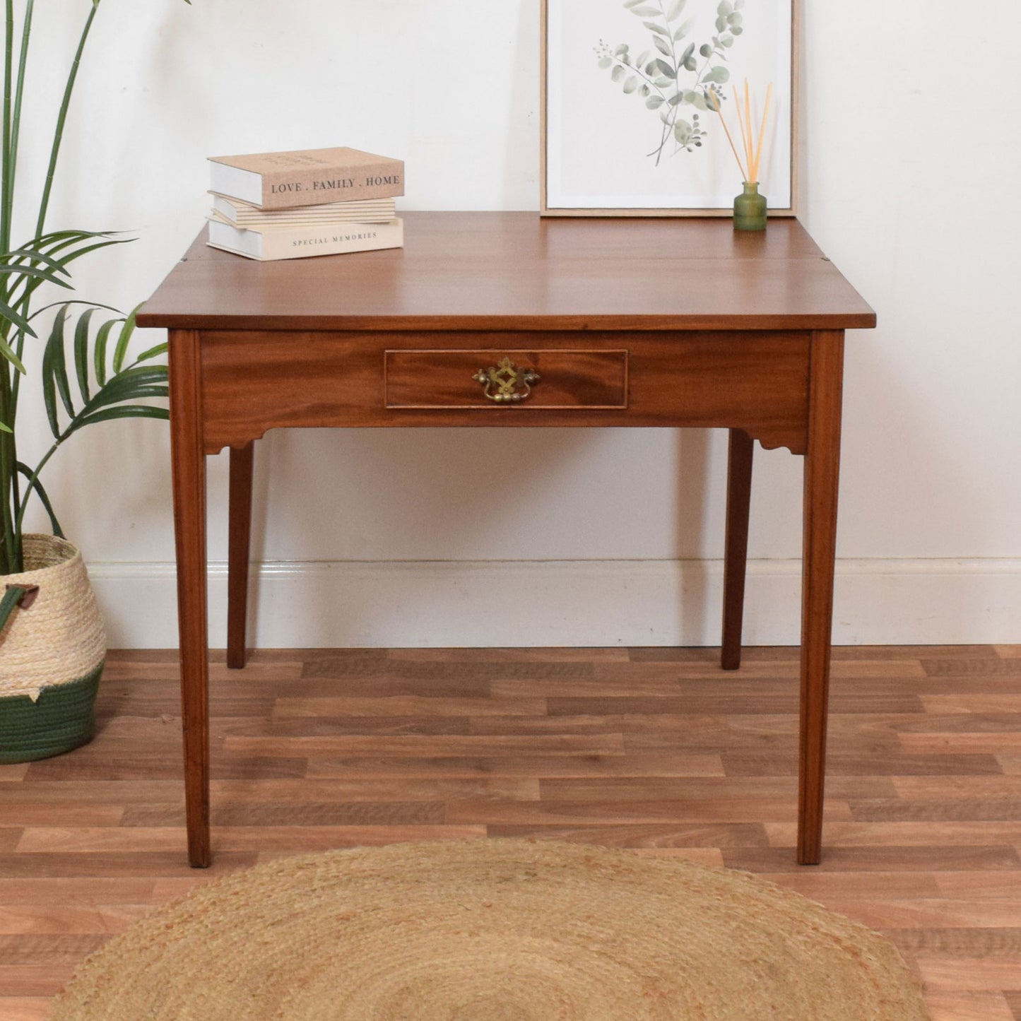 Folding Mahogany Occasional Table