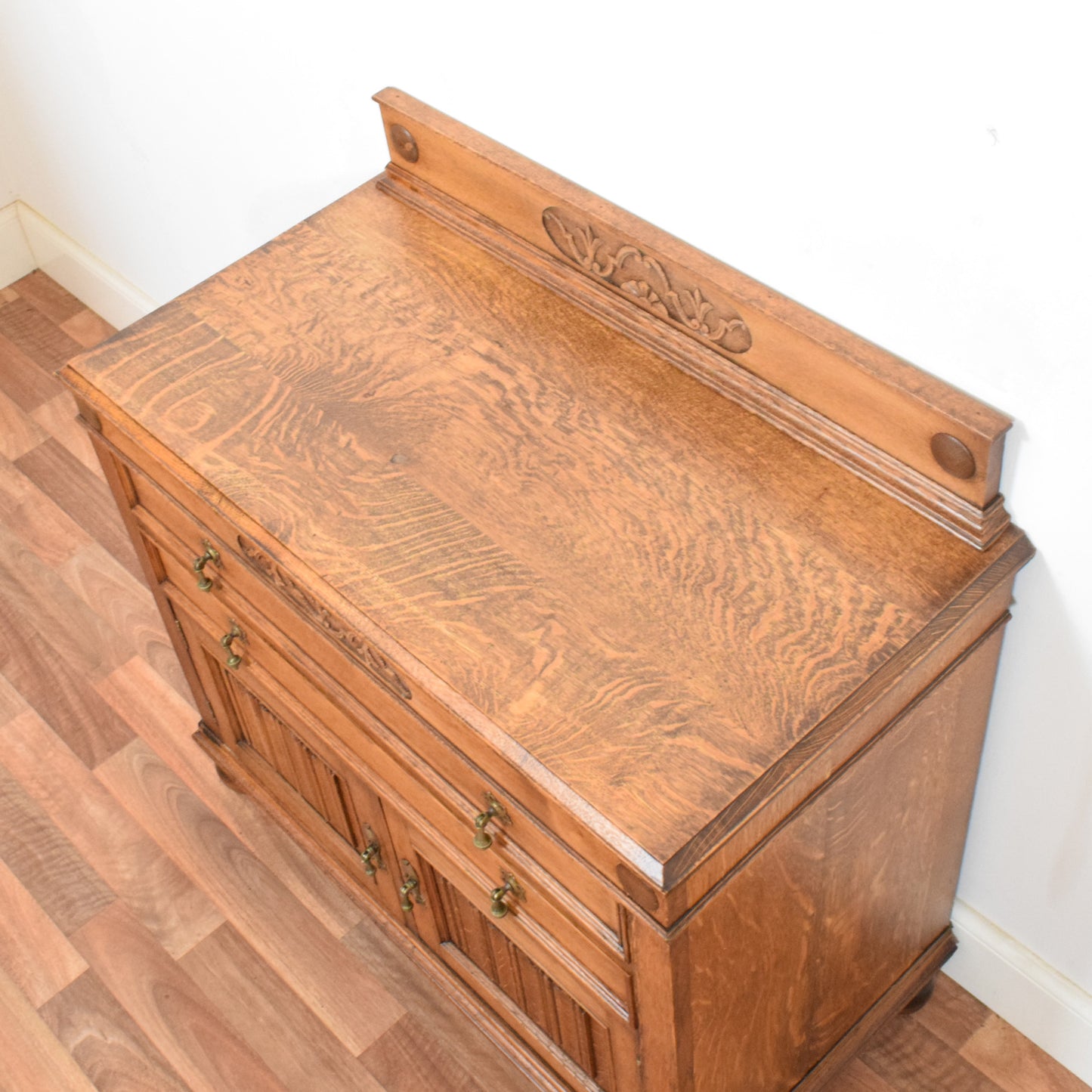 Linenfold Oak Cabinet