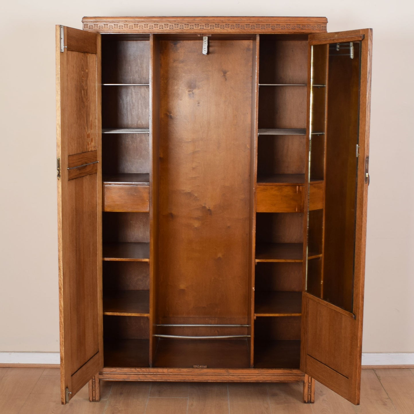 Vintage Oak Wardrobe