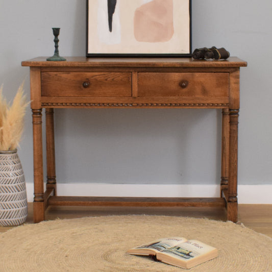 Oak Console Table