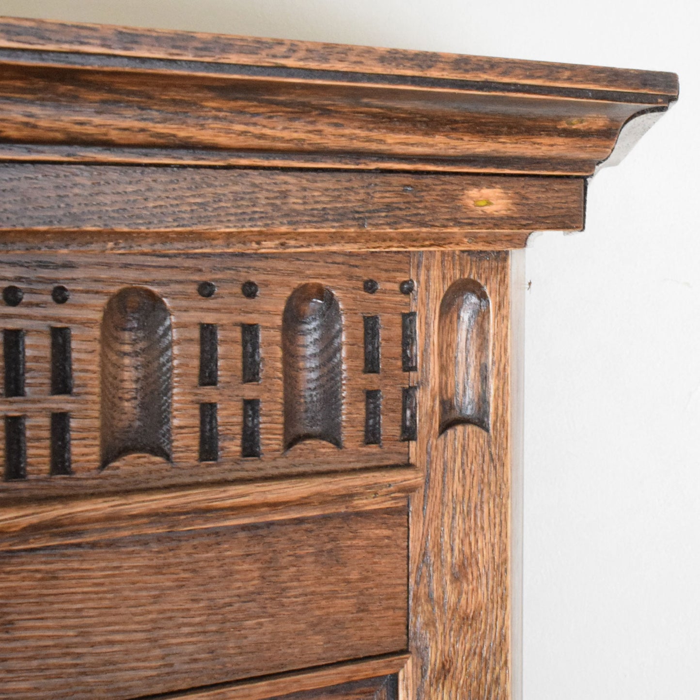 Carved Oak Hallrobe