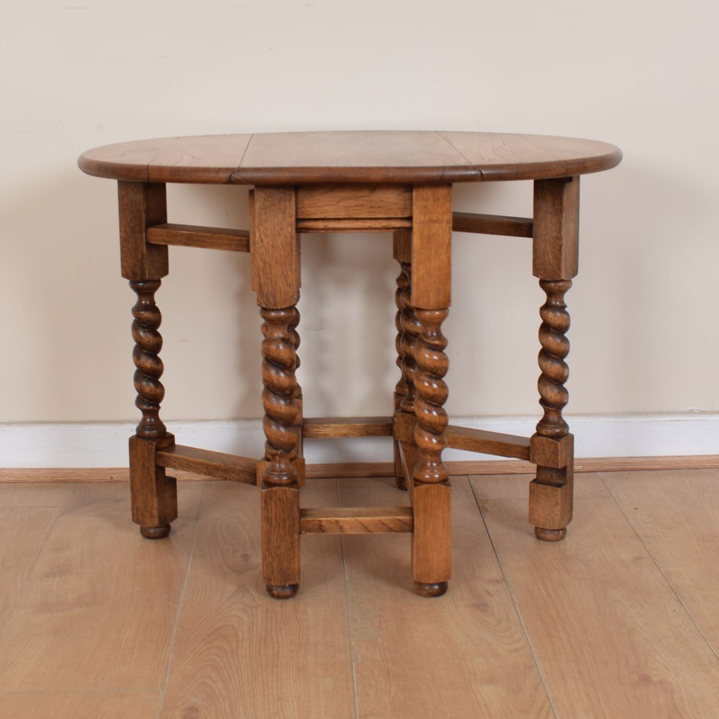 Barley-Twist Dropleaf Occasional Table