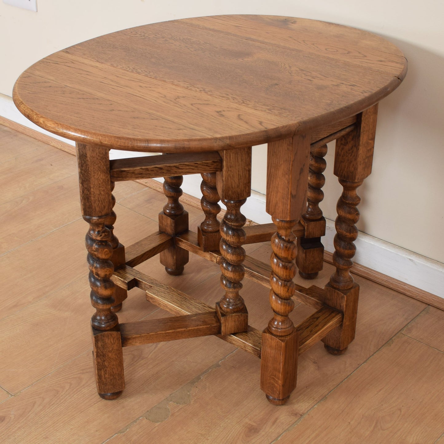 Barley-Twist Dropleaf Occasional Table