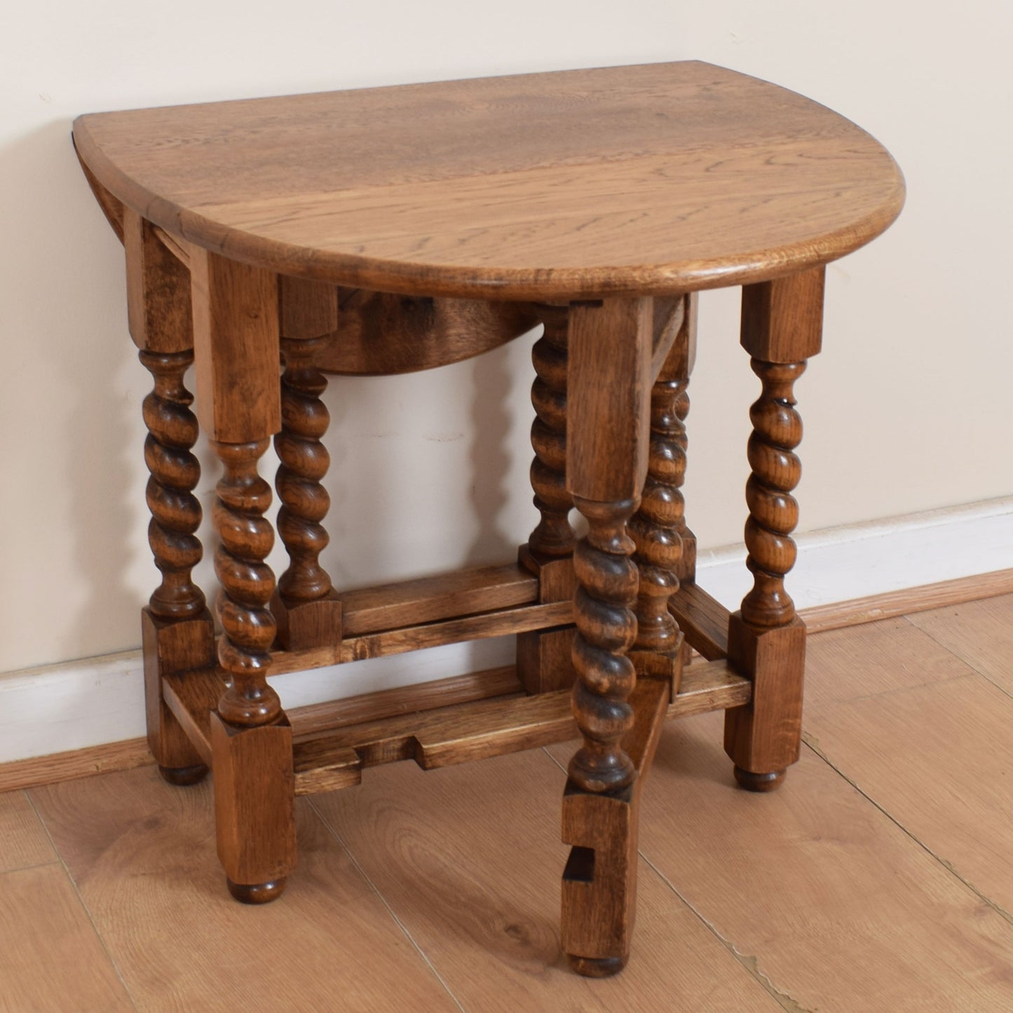 Barley-Twist Dropleaf Occasional Table