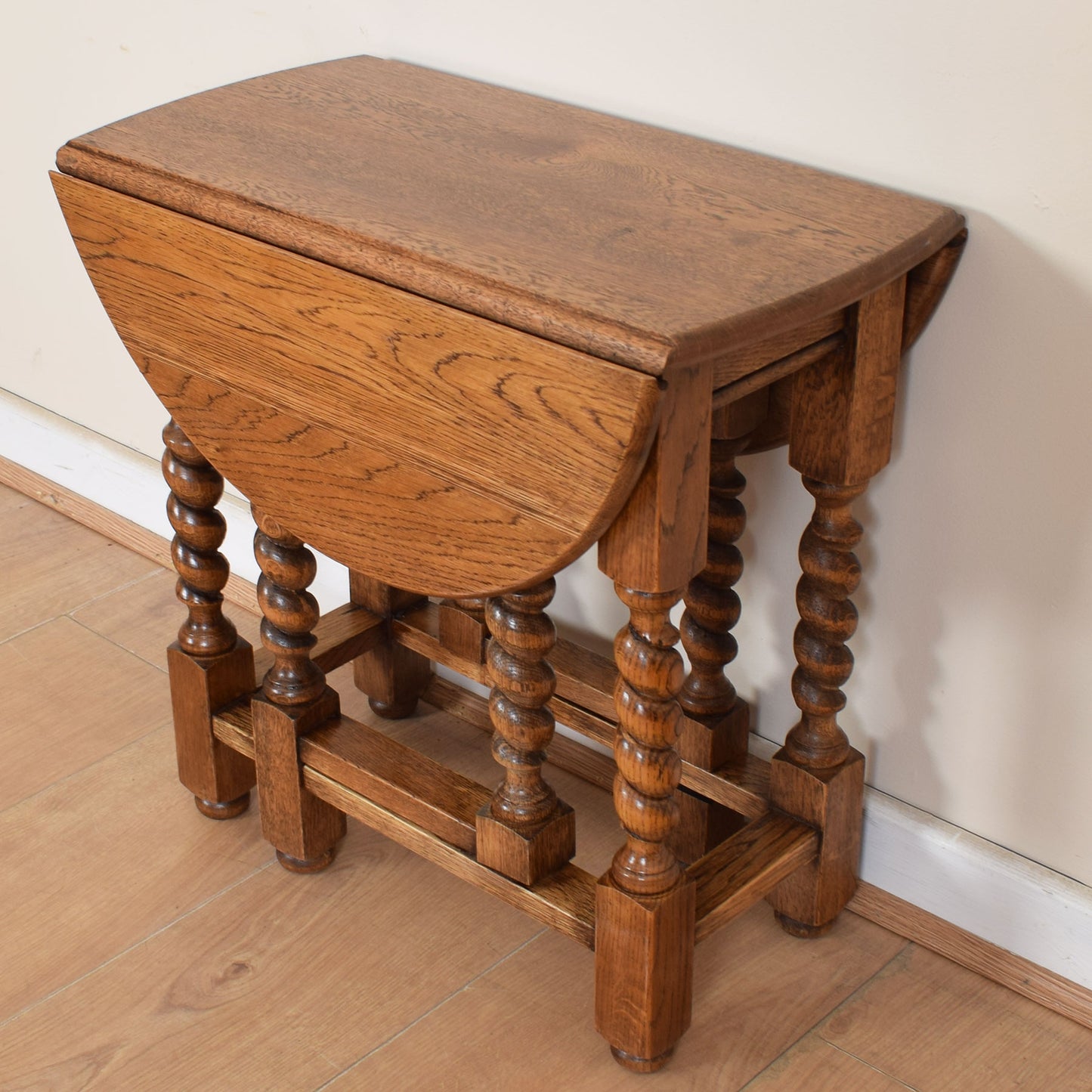 Barley-Twist Dropleaf Occasional Table