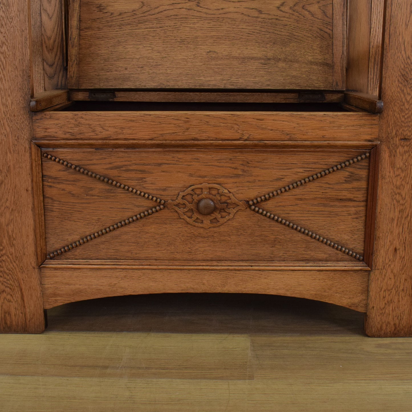 Refinished Oak Hall Stand