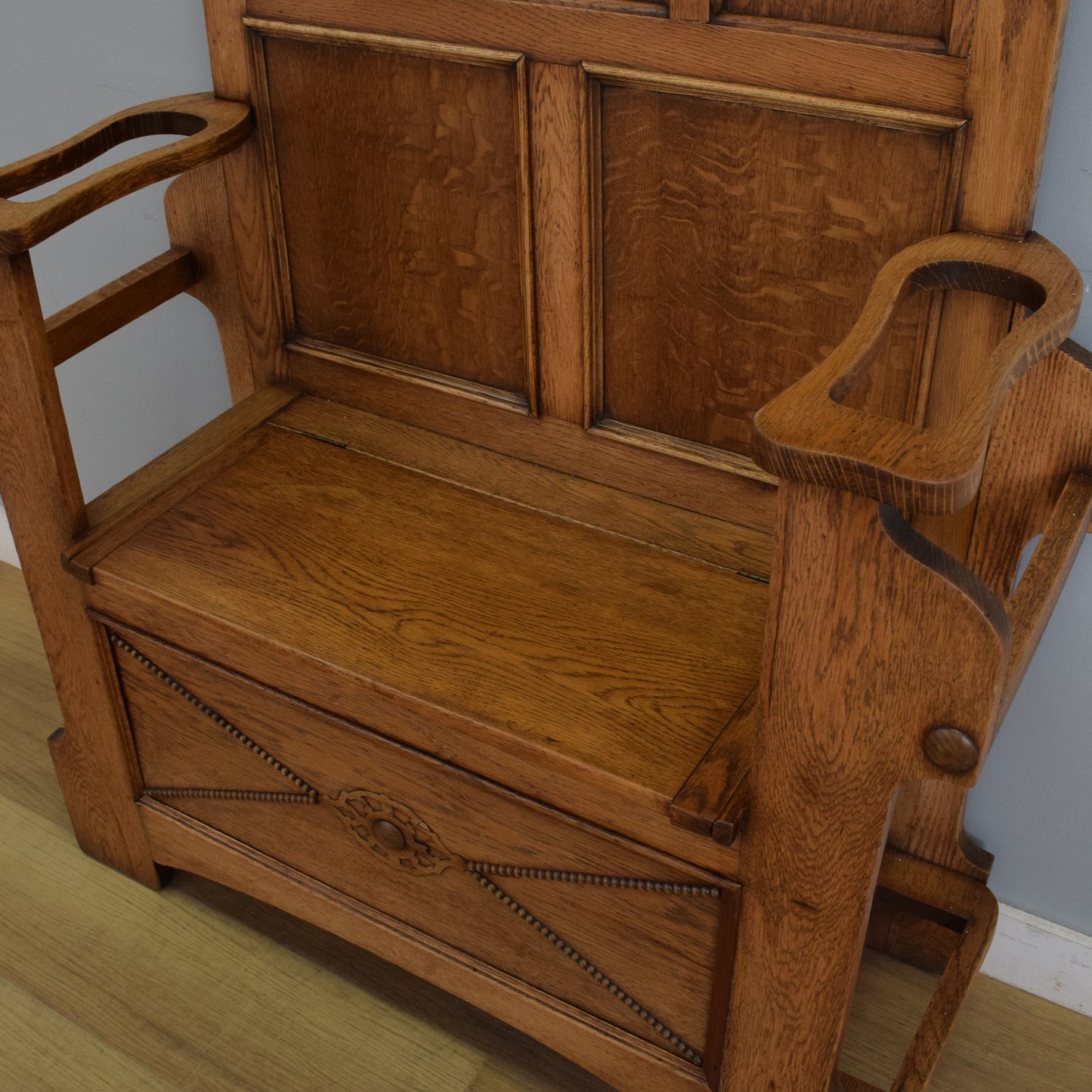 Refinished Oak Hall Stand