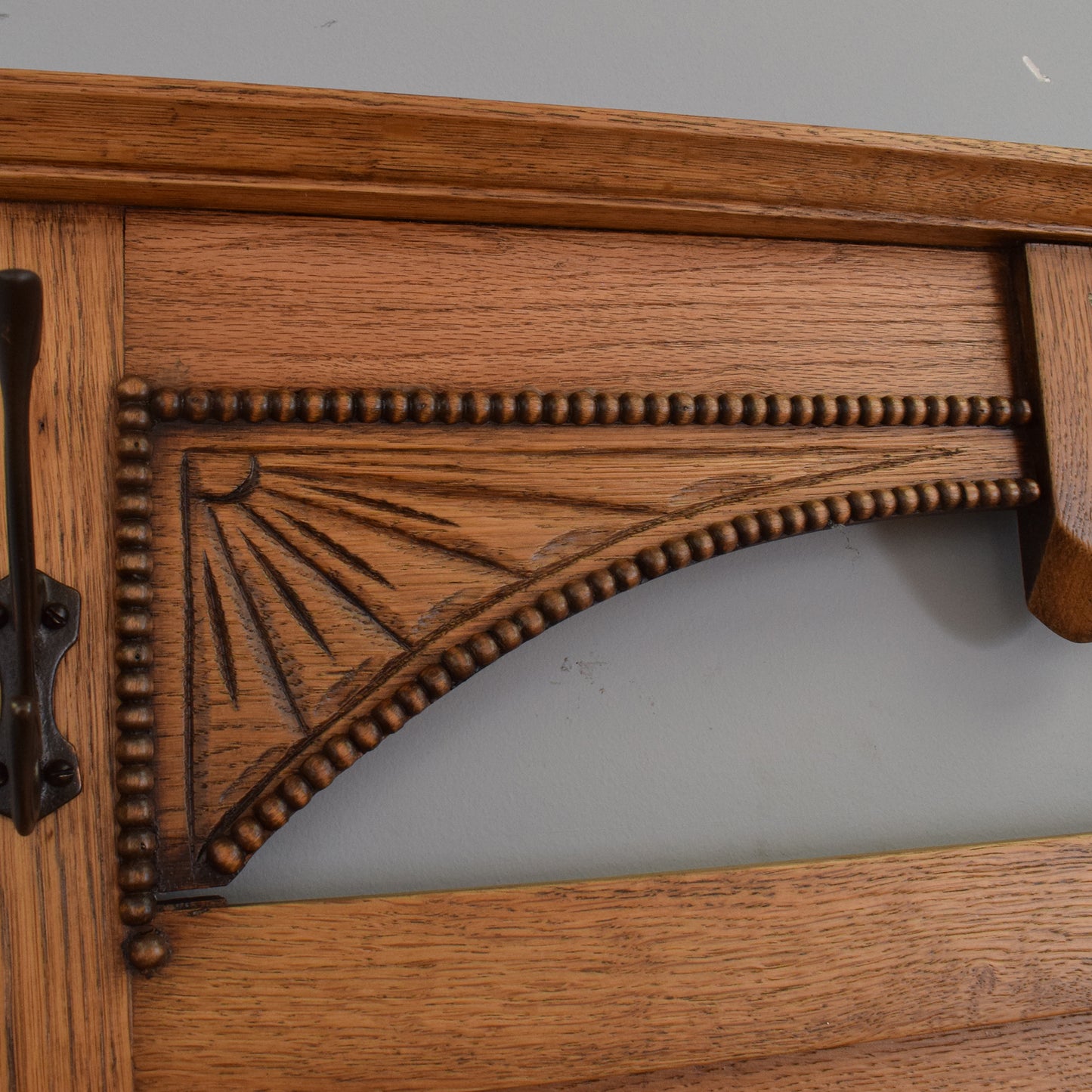 Refinished Oak Hall Stand