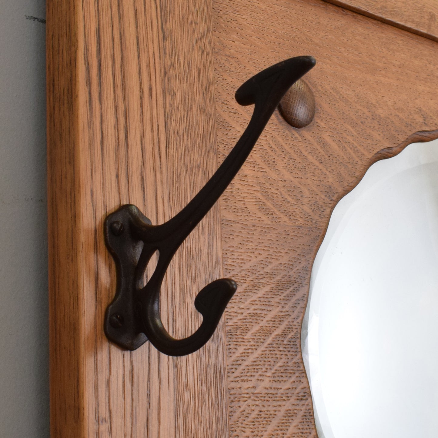 Refinished Oak Hall Stand