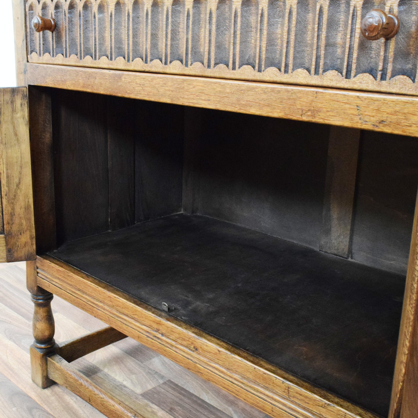 Carved Oak Cabinet