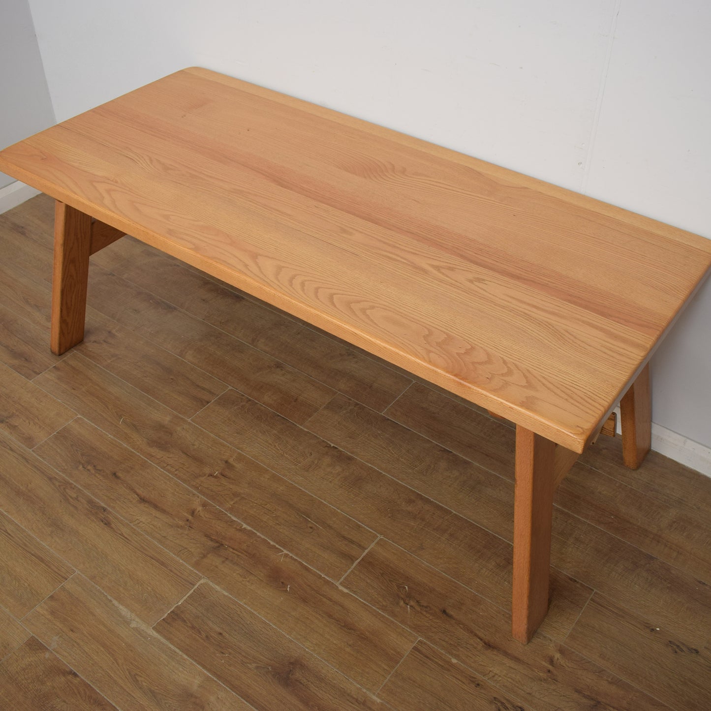 Solid Oak Table and Six Chairs