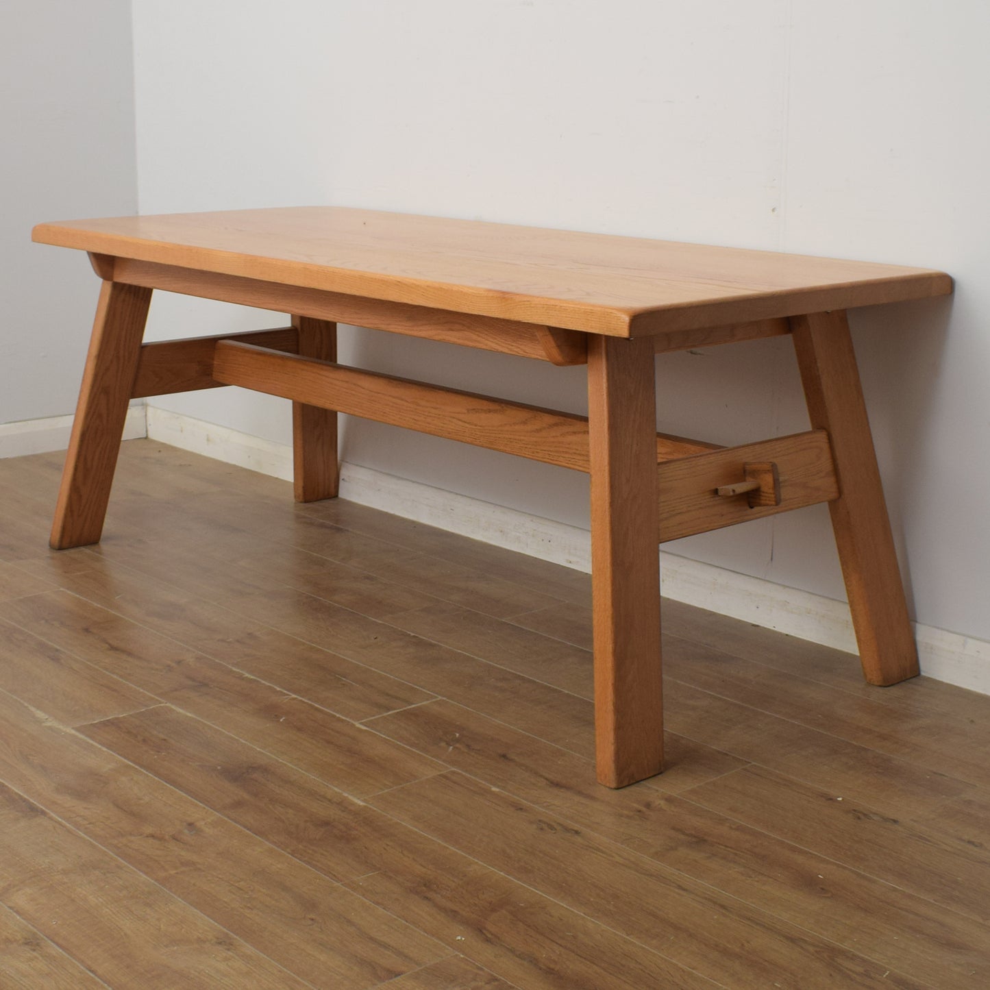Solid Oak Table and Six Chairs