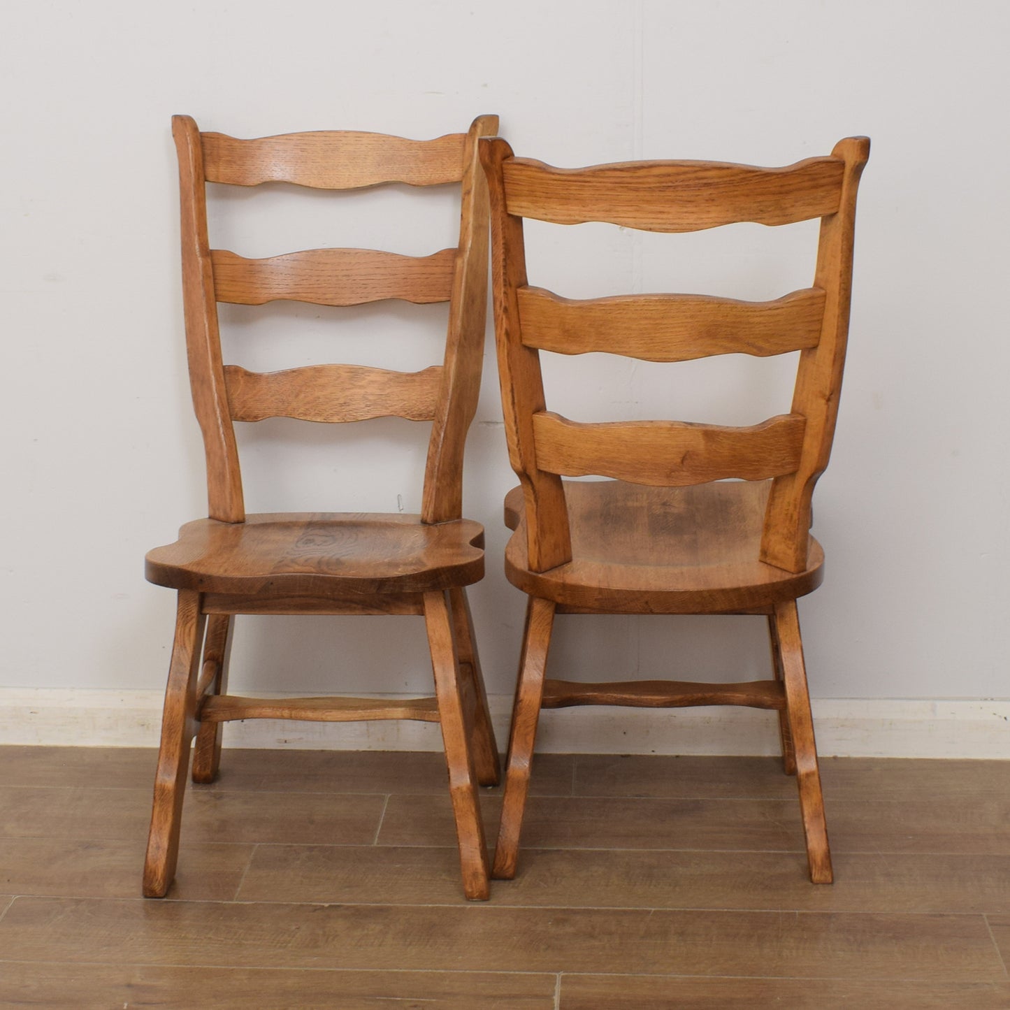 Solid Oak Table and Six Chairs