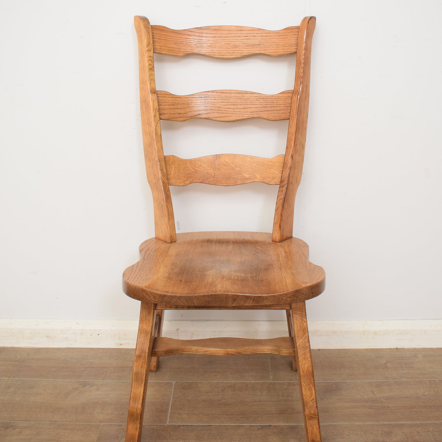 Solid Oak Table and Six Chairs