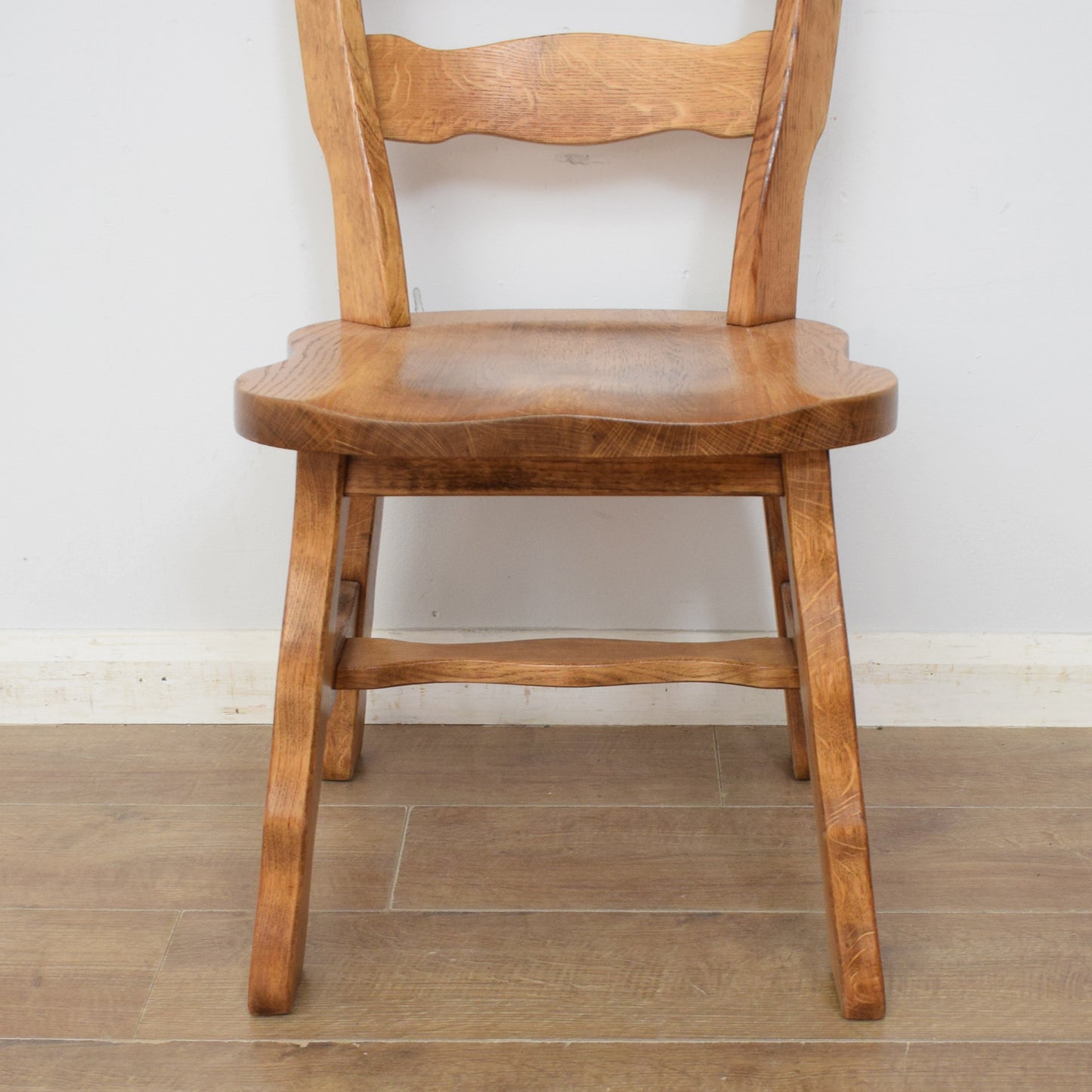 Solid Oak Table and Six Chairs