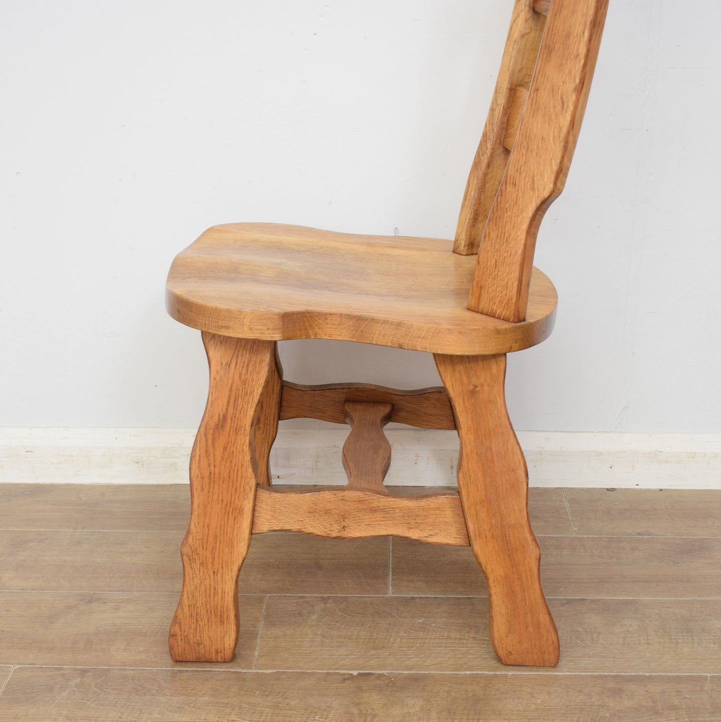 Solid Oak Table and Six Chairs