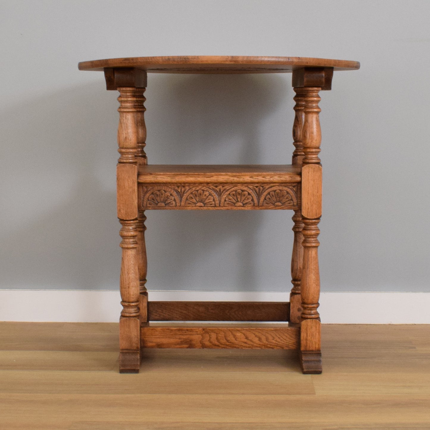 Vintage Oak Monks Bench