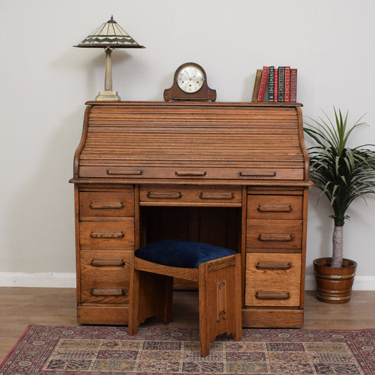 Antique Roll Top Desk