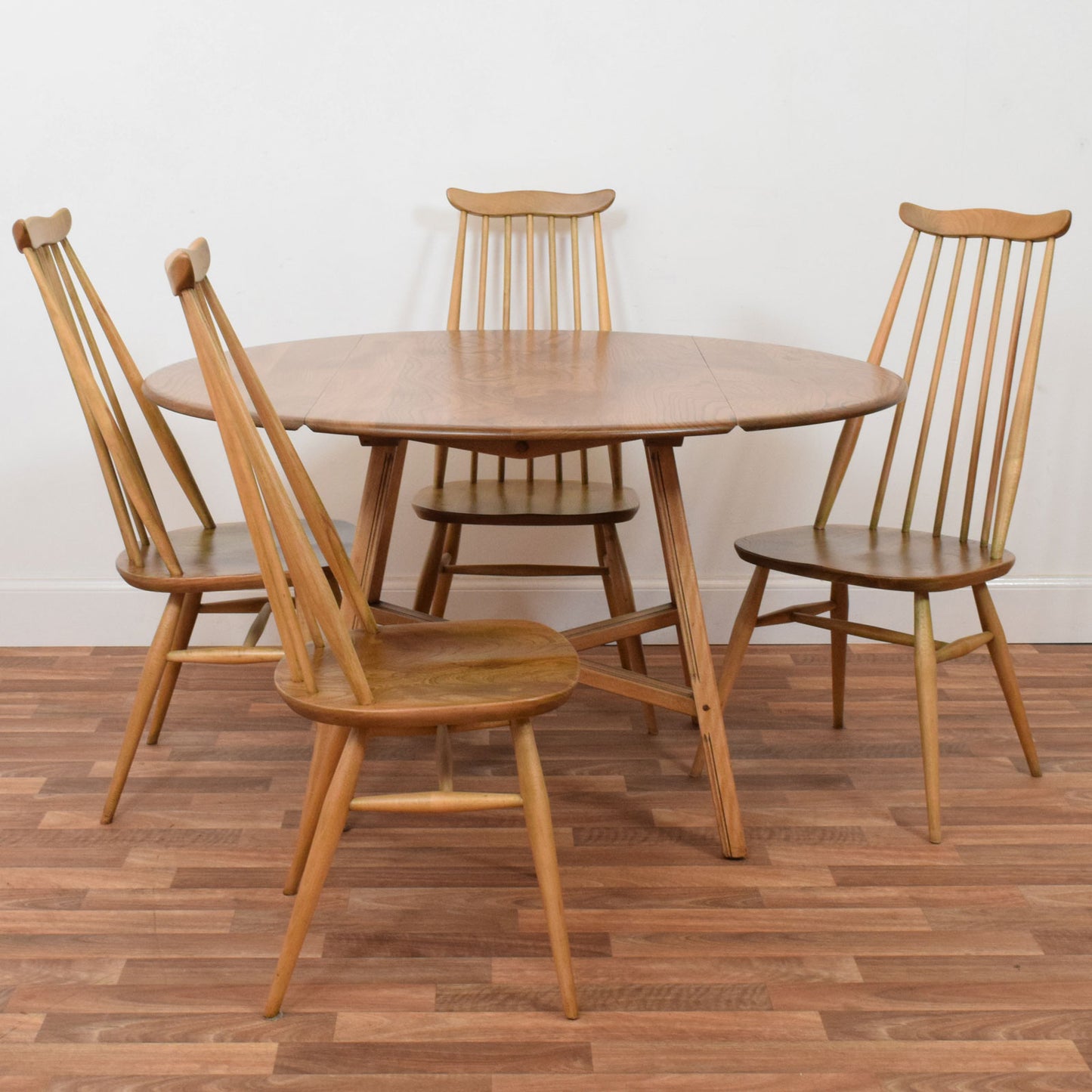 Ercol Drop Leaf Table and Four Chairs
