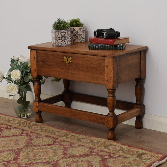 Restored Side Table with Storage