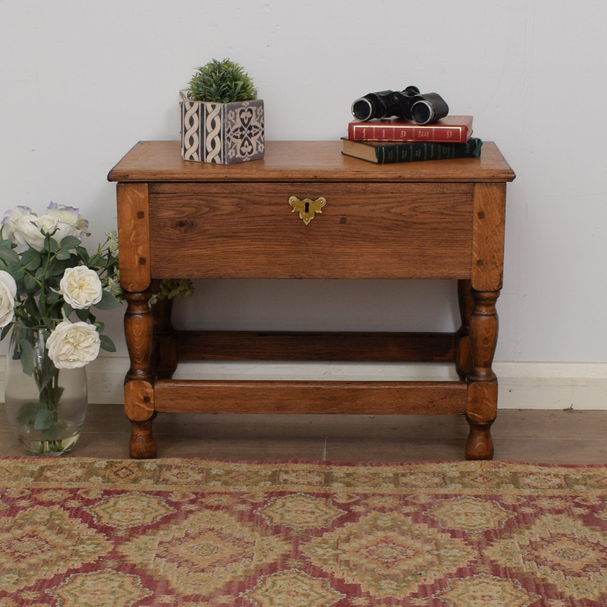 Restored Side Table with Storage