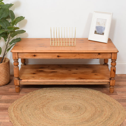 Rustic Pine Coffee Table