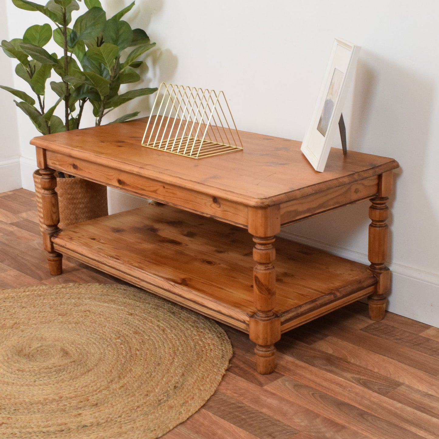 Rustic Pine Coffee Table